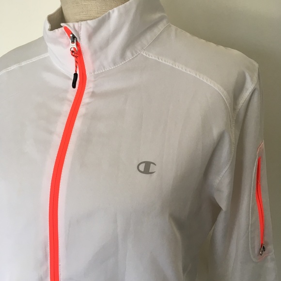 champion orange windbreaker